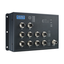 EN50155 Unmanaged Switch with 8FE+2GE bypass, 24-48 VDC